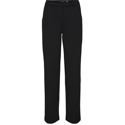 10263669 VERO MODA Petite Women's VMZAMIRA MR Slim Straight GA Petite Pants, Black, XL/P/28, czarny, XL x 28L 10263669 VERO MODA Petite Women's VMZAMIRA MR Slim Straight GA Petite Pants, Black, XL/P/28, czarny, XL x 28L