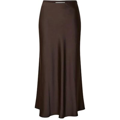 16091486 SELECTED FEMME SLFLENA HW MIDI Skirt NOOS, Coffee Bean, 42 16091486 SELECTED FEMME SLFLENA HW MIDI Skirt NOOS, Coffee Bean, 42