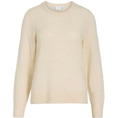 14110764-4913222 Vila Neck Knit Top Vilory Noos Damska koszulka z okrągłym dekoltem z dzianiny L/S, Piaskowy, XS, piasek, XS 14110764-4913222 Vila Neck Knit Top Vilory Noos Damska koszulka z okrągłym dekoltem z dzianiny L/S, Piaskowy, XS, piasek, XS