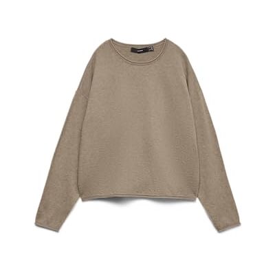 10336338-4931540 VERO MODA Vmexciting Plain Ls O-Nk Roll sweter Boo, silver mink, S 10336338-4931540 VERO MODA Vmexciting Plain Ls O-Nk Roll sweter Boo, silver mink, S