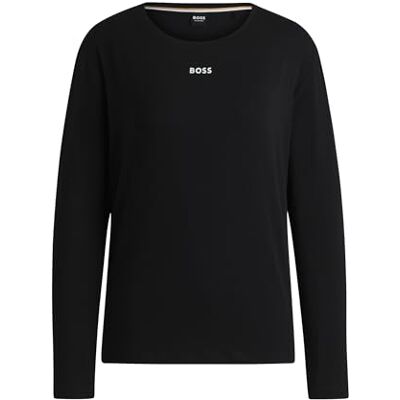 50510326_Black1_XL BOSS Ci_ls-Shirt piżama damska z długim rękawem, czarny1, XL 50510326_Black1_XL BOSS Ci_ls-Shirt piżama damska z długim rękawem, czarny1, XL