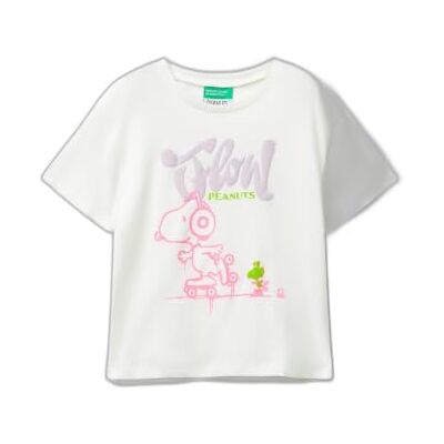 3X1SG10JV United Colors of Benetton t-shert, Kolor biały, 4 anni 3X1SG10JV United Colors of Benetton t-shert, Kolor biały, 4 anni
