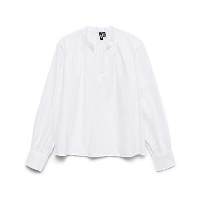 10336937-4860988 VERO MODA Vmfanni Ls V-Neck Top WVN Ga Noos, Bright White, XL 10336937-4860988 VERO MODA Vmfanni Ls V-Neck Top WVN Ga Noos, Bright White, XL