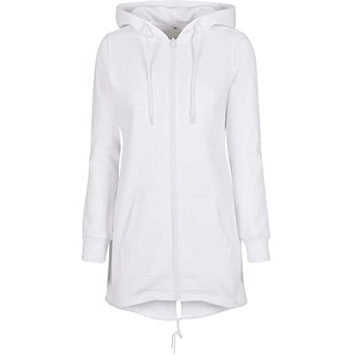 BY148 Build Your Brand Damska bluza z kapturem Zip-Hoody Ladies Sweat Parka z kapturem, biały, M BY148 Build Your Brand Damska bluza z kapturem Zip-Hoody Ladies Sweat Parka z kapturem, biały, M