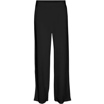 10297357 VERO MODA Vmeasy Joy Hw Wide Pants WVN Ga, czarny, M 10297357 VERO MODA Vmeasy Joy Hw Wide Pants WVN Ga, czarny, M