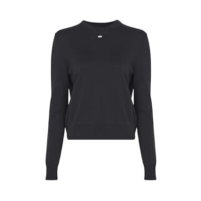 DW0DW20159BDSXS Tommy Jeans Damski sweter TJW Essential Crew EXT DW0DW20159 Sweter, czarny (czarny), XS, czarny (czarny), XS DW0DW20159BDSXS Tommy Jeans Damski sweter TJW Essential Crew EXT DW0DW20159 Sweter, czarny (czarny), XS, czarny (czarny), XS