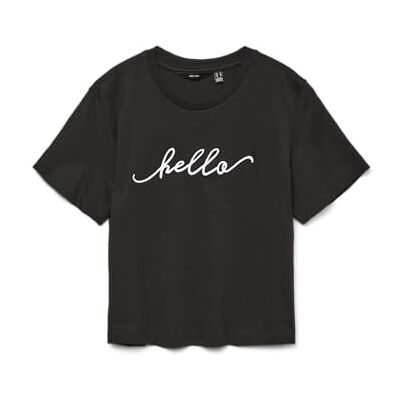 10333138-4809034 VERO MODA Vmbelis Mette SS Top Box JRS Ga Boo Ent, czarny, S 10333138-4809034 VERO MODA Vmbelis Mette SS Top Box JRS Ga Boo Ent, czarny, S