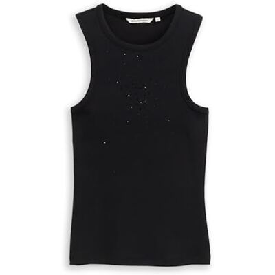 1048975 TOM TAILOR Denim Top damski, 14482 – Deep Black, S 1048975 TOM TAILOR Denim Top damski, 14482 – Deep Black, S