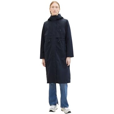 1040489 TOM TAILOR Damska parka płaszcz przeciwdeszczowy z kapturem, 10668 Sky Captain Blue, M 1040489 TOM TAILOR Damska parka płaszcz przeciwdeszczowy z kapturem, 10668 Sky Captain Blue, M