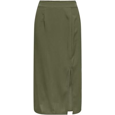 15343189-4746135 ONLY Damska spódnica Onlnova Life Vis Lamar Slit Solid, Kalamata, M 15343189-4746135 ONLY Damska spódnica Onlnova Life Vis Lamar Slit Solid, Kalamata, M
