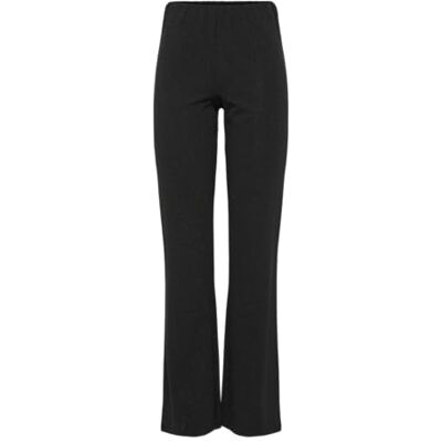17154225 PIECES PCPAIGE HW Flared Pants BC, Czarny/szczegóły: srebrny lurex, M 17154225 PIECES PCPAIGE HW Flared Pants BC, Czarny/szczegóły: srebrny lurex, M