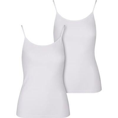 TB7673A Urban Classics Damski podkoszulek Ladies Basic Tank Top Cotton 2-pak, wygodne bawełniane topy z ramiączkami spaghetti, rozmiary XS – XL, biały + biały, L TB7673A Urban Classics Damski podkoszulek Ladies Basic Tank Top Cotton 2-pak, wygodne bawełniane topy z ramiączkami spaghetti, rozmiary XS – XL, biały + biały, L