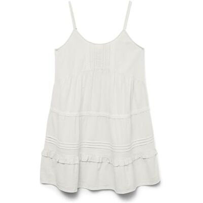 10325236-4764503 Vero Moda Vmpretty Short Singlet Dress WVN Ga Noos, Snow White, M 10325236-4764503 Vero Moda Vmpretty Short Singlet Dress WVN Ga Noos, Snow White, M