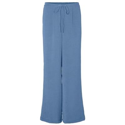 10319846 VERO MODA VMALVA H/W Wide Pant WVN GA, niebieski, XS 10319846 VERO MODA VMALVA H/W Wide Pant WVN GA, niebieski, XS