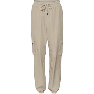 10309151 VERO MODA Vmkimberly Hw Cargo Pant Noos spodnie damskie, Abbey Stone, (XS) W / 32L 10309151 VERO MODA Vmkimberly Hw Cargo Pant Noos spodnie damskie, Abbey Stone, (XS) W / 32L