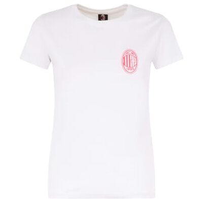 793541376696 AC Milan Koszulka damska, jednokolorowa, biały, XL 793541376696 AC Milan Koszulka damska, jednokolorowa, biały, XL