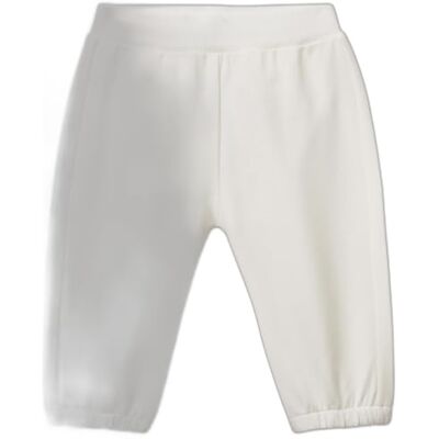 3MDSAF029 United Colors of Benetton spodnie, Kolor biały, 68 3MDSAF029 United Colors of Benetton spodnie, Kolor biały, 68