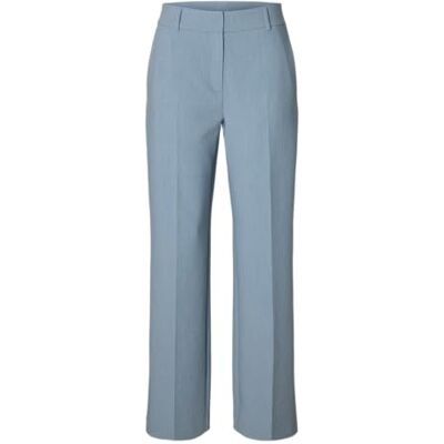 16094206-4922738 SELECTED WOMEN Slfrita Mw Wide Pant Mel Noos, Dusty Blue, 36W / 30L 16094206-4922738 SELECTED WOMEN Slfrita Mw Wide Pant Mel Noos, Dusty Blue, 36W / 30L