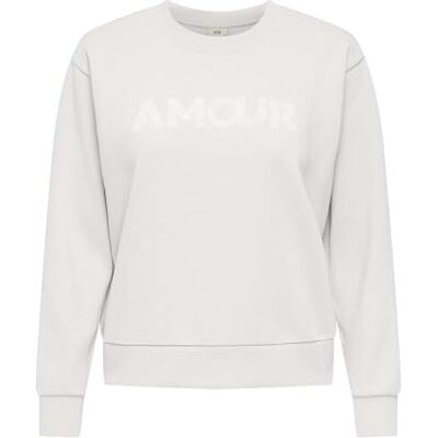 15221015-4933470 Jdy Paris L/S Emb Sweat JRS, Cloud Dancer, XS 15221015-4933470 Jdy Paris L/S Emb Sweat JRS, Cloud Dancer, XS