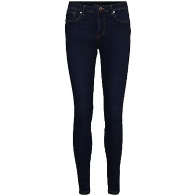 10251657 Vero Moda Damskie jeansy VMTANYA MR S Piping J VI3144 GA NOOS, ciemnoniebieski denim, M/32 10251657 Vero Moda Damskie jeansy VMTANYA MR S Piping J VI3144 GA NOOS, ciemnoniebieski denim, M/32