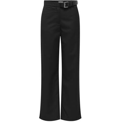 15328176 ONLFRANKIE HW STR Belt Pant XT TLR, czarny, (M) W / 32L 15328176 ONLFRANKIE HW STR Belt Pant XT TLR, czarny, (M) W / 32L