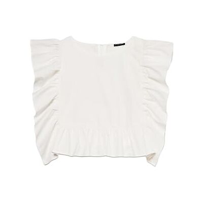 5WMELQ06O Sisley Bluza, biały, L 5WMELQ06O Sisley Bluza, biały, L