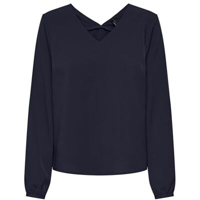15331890 Onlnova Life Elite L/S Mallory Top Solid, Night Sky, XS 15331890 Onlnova Life Elite L/S Mallory Top Solid, Night Sky, XS