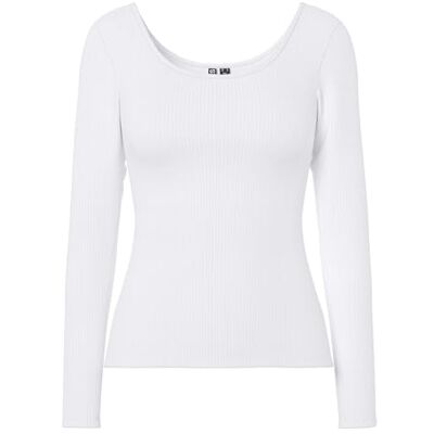17161803-4900193 PIECES Pckitte Ls Plain Top JRS Noos Bc, Bright White, S 17161803-4900193 PIECES Pckitte Ls Plain Top JRS Noos Bc, Bright White, S
