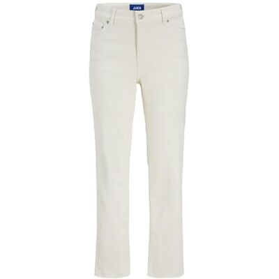 12269075 Jack & Jones JXNICE SL-STRA ANK Crop MW C8170 DNM SN, Biały denim/szczegóły: off white, 28W / 30L 12269075 Jack & Jones JXNICE SL-STRA ANK Crop MW C8170 DNM SN, Biały denim/szczegóły: off white, 28W / 30L