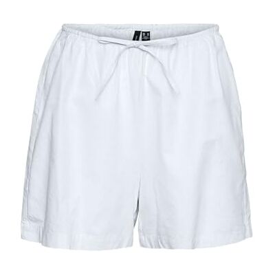 10308448-4488417 VERO MODA Vmgili Hw WVN Ga szorty damskie, Bright White, S 10308448-4488417 VERO MODA Vmgili Hw WVN Ga szorty damskie, Bright White, S