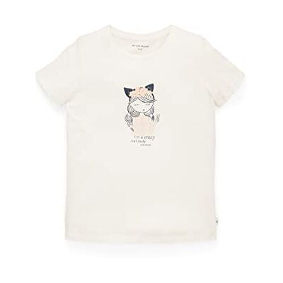 1035159 TOM TAILOR Dziewczęta T-shirt , 12906 Wool White, 92-98 1035159 TOM TAILOR Dziewczęta T-shirt , 12906 Wool White, 92-98