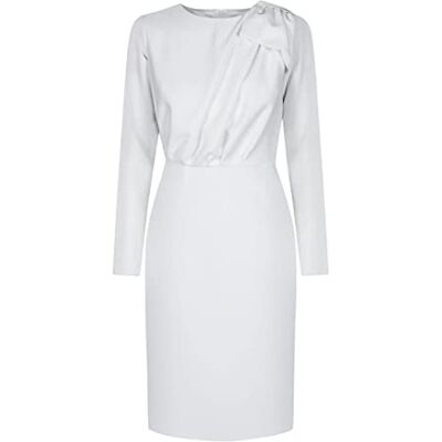 1069 - Size M, Weiß Swing Fashion Women's Bridget damska elegancka sukienka ołówkowa biznesowa sukienka z etui odświętna sukienka imprezowa sukienka koktajlowa sukienka w stylu vintage długość do kolan 1069 - Size M, Weiß Swing Fashion Women's Bridget damska elegancka sukienka ołówkowa biznesowa sukienka z etui odświętna sukienka imprezowa sukienka koktajlowa sukienka w stylu vintage długość do kolan
