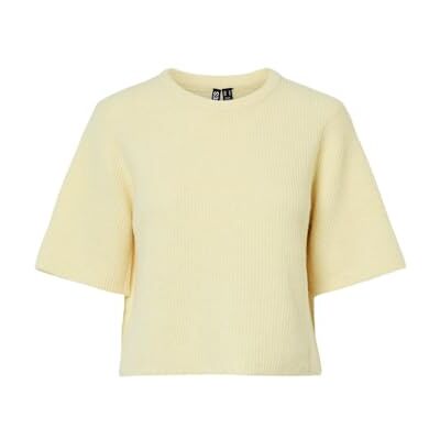 17158204-4797591 PIECES Damska dzianina Pcsilly Ss O-Neck Noos Bc, żółty (Pale Banana), S, Żółty (blady banan), S 17158204-4797591 PIECES Damska dzianina Pcsilly Ss O-Neck Noos Bc, żółty (Pale Banana), S, Żółty (blady banan), S