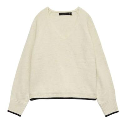 10331898-4826580 VERO MODA Vmaquarius Ls V-Neck Raglan sweter Bf, brzoza, M 10331898-4826580 VERO MODA Vmaquarius Ls V-Neck Raglan sweter Bf, brzoza, M