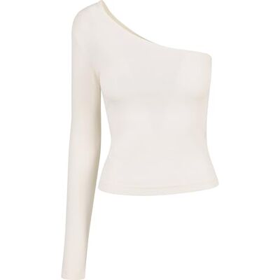 TB3212 Urban Classics Women's Ladies Asymetrc Longsleeve T-Shirt, biały piasek, rozmiar XS, Whitesand, XS TB3212 Urban Classics Women's Ladies Asymetrc Longsleeve T-Shirt, biały piasek, rozmiar XS, Whitesand, XS