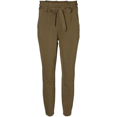 10205932 Vero Moda Damskie spodnie Vmeva Hr Loose Paperbag Noos Ki, Zielony (bluszcz zielony bluszcz), 34W / 30L (Producent Rozmiar:XS) 10205932 Vero Moda Damskie spodnie Vmeva Hr Loose Paperbag Noos Ki, Zielony (bluszcz zielony bluszcz), 34W / 30L (Producent Rozmiar:XS)