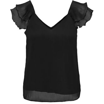 15322908-4549598 Onlasta Life WVN koszulka z dekoltem w serek, czarny, S 15322908-4549598 Onlasta Life WVN koszulka z dekoltem w serek, czarny, S