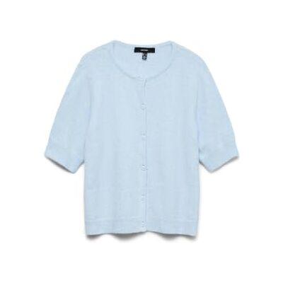 10345011-4984604 VERO MODA Vmdoffy 2/4 O-Neck Button Cardigan Noos, Cashmere Blue, L 10345011-4984604 VERO MODA Vmdoffy 2/4 O-Neck Button Cardigan Noos, Cashmere Blue, L
