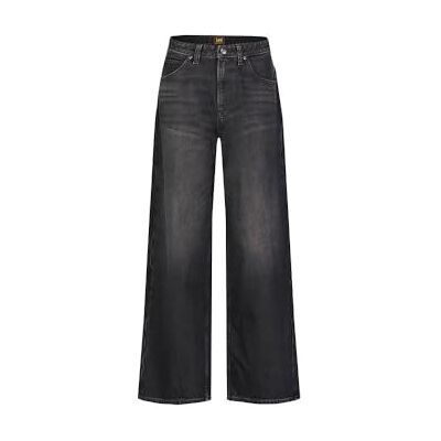 112355210 Lee Rider luźne dżinsy damskie, Charred Black, 31W / 31L 112355210 Lee Rider luźne dżinsy damskie, Charred Black, 31W / 31L