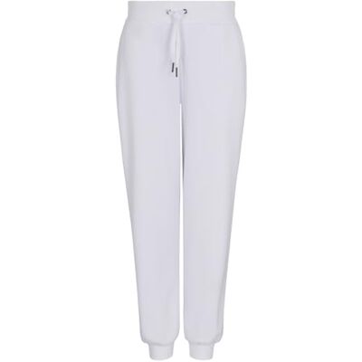XW000373 Armani Exchange Women's Lost in sounds, sustainable, tonal logo print, spodnie dresowe, białe, M, biały (Optic White), M XW000373 Armani Exchange Women's Lost in sounds, sustainable, tonal logo print, spodnie dresowe, białe, M, biały (Optic White), M