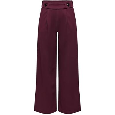 15208430-3722975 JACQUELINE de YONG Spodnie damskie o szerokim kroju, Windsor Wine, XL / 34L 15208430-3722975 JACQUELINE de YONG Spodnie damskie o szerokim kroju, Windsor Wine, XL / 34L
