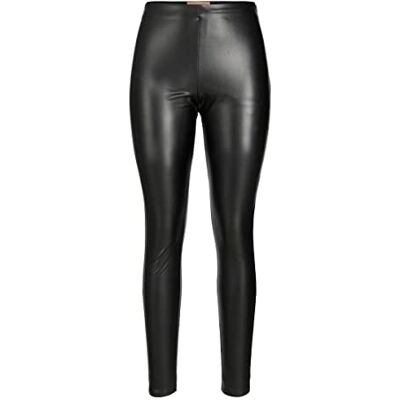 12213641 JJXX Damskie legginsy ze sztucznej skóry Jxmegan Sn, Czarny/Szczegóły: matowy, L 12213641 JJXX Damskie legginsy ze sztucznej skóry Jxmegan Sn, Czarny/Szczegóły: matowy, L