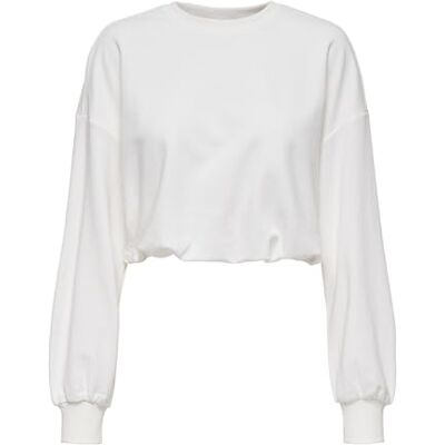 15344633-4713889 Onlbolette L/S Short O-Neck Ub Oy Swt, Cloud Dancer, L 15344633-4713889 Onlbolette L/S Short O-Neck Ub Oy Swt, Cloud Dancer, L