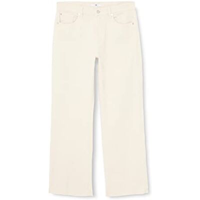 JSSTC290WW 7 For All Mankind Damskie spodnie Tess z Raw Cut Jeans, biały, 31W / 31L JSSTC290WW 7 For All Mankind Damskie spodnie Tess z Raw Cut Jeans, biały, 31W / 31L