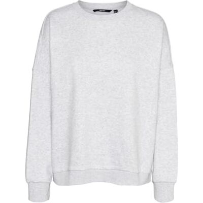 10317539 VMSONJA LS Sweat JRS NOOS, Super Light Grey Melange, XXL 10317539 VMSONJA LS Sweat JRS NOOS, Super Light Grey Melange, XXL