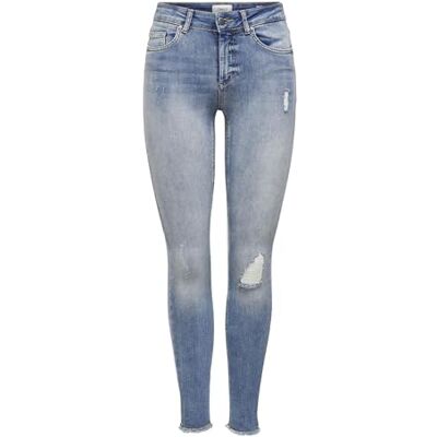 15151895 ONLY Dżinsy damskie skinny OnlBlush do kostek, skinny fit, jasnoniebieski (light blue denim), (XS) W / 32L 15151895 ONLY Dżinsy damskie skinny OnlBlush do kostek, skinny fit, jasnoniebieski (light blue denim), (XS) W / 32L