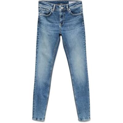10322380 VERO MODA VMLUX MR Slim Jeans RI3143 GA NOOS, niebieski (medium blue denim), (XS) W / 34L 10322380 VERO MODA VMLUX MR Slim Jeans RI3143 GA NOOS, niebieski (medium blue denim), (XS) W / 34L