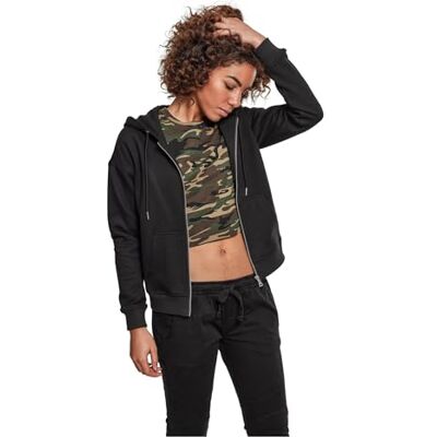 TB1982-00007-0060 Urban Classics Damska bluza damska Classic Zip Hoody XXL Black, czarny, XXL TB1982-00007-0060 Urban Classics Damska bluza damska Classic Zip Hoody XXL Black, czarny, XXL