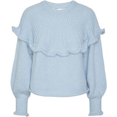 17143485 PIECES Damski sweter Pcsikka Ls Oneck Knit Bc, Angel Fall., XS 17143485 PIECES Damski sweter Pcsikka Ls Oneck Knit Bc, Angel Fall., XS