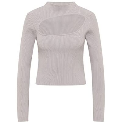13730071 libbi Damski sweter z dzianiny , szary, XS/S, szary, XS-S 13730071 libbi Damski sweter z dzianiny , szary, XS/S, szary, XS-S